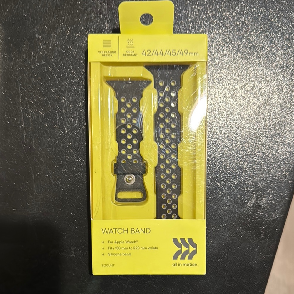 All in Motion Black Sporty Watch Band